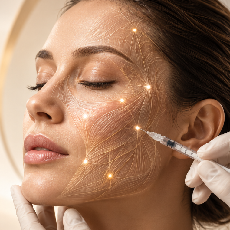 Facial injectable spatial anatomy